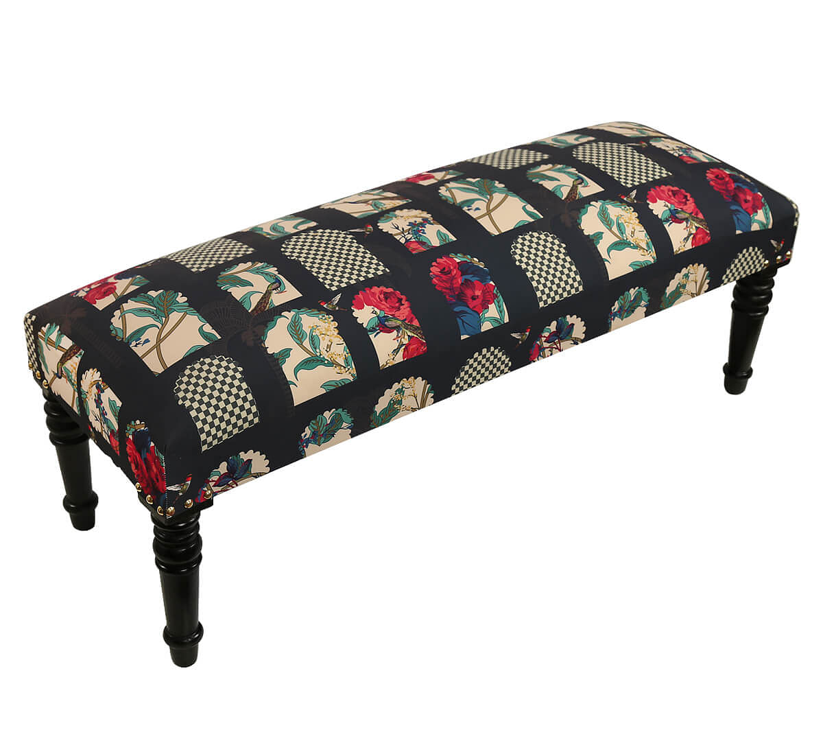 India Circus Signature Windows Wooden Bench