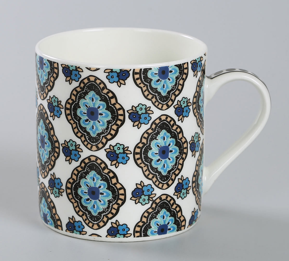 India Circus Sketch Pattern Coffee Mug Set of 6