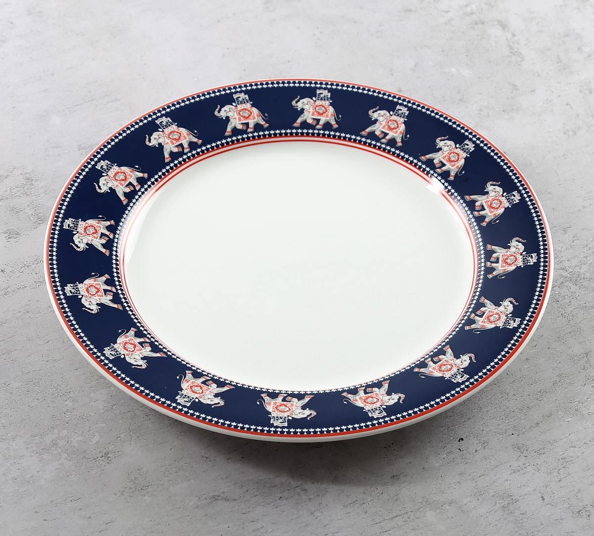 India Circus Swirling Safari Dinner Plate