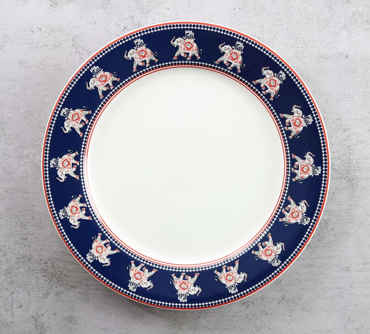 India Circus Swirling Safari Dinner Plate