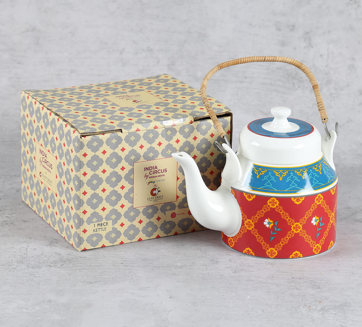 India Circus Swirling Safari Kettle