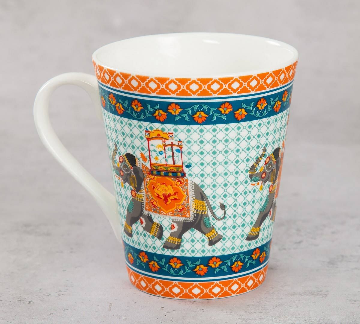 India Circus Swirling Safari Zing Mug (Set of 2)