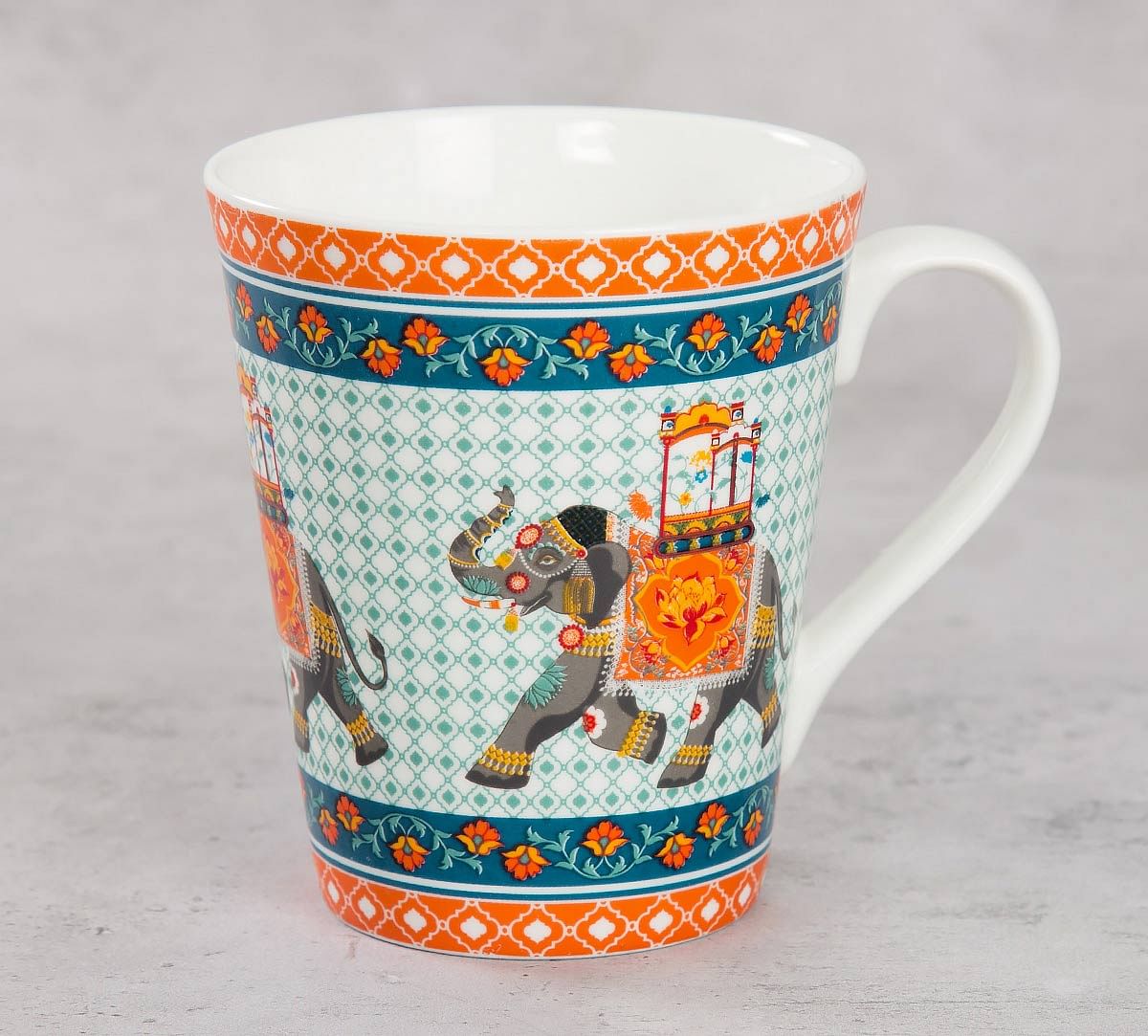 India Circus Swirling Safari Zing Mug (Set of 2)