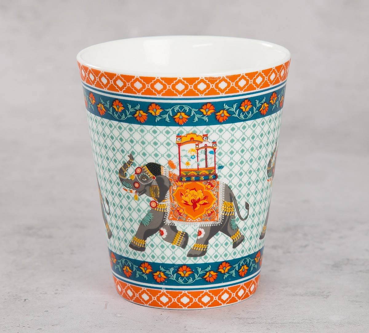 India Circus Swirling Safari Zing Mug (Set of 2)