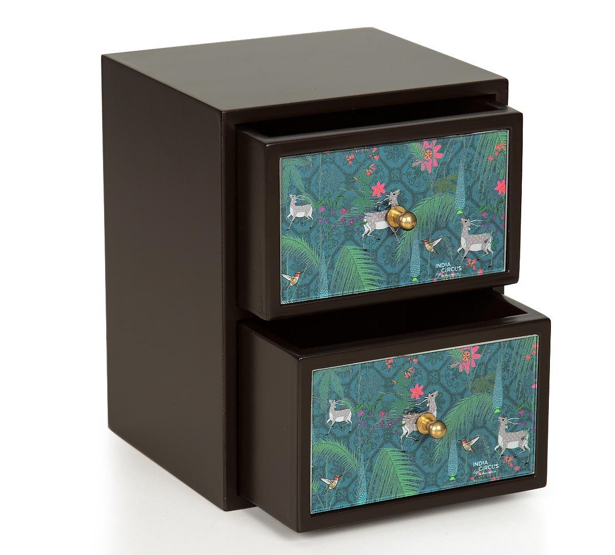 India Circus Teal Forest Fetish Chest of Drawer