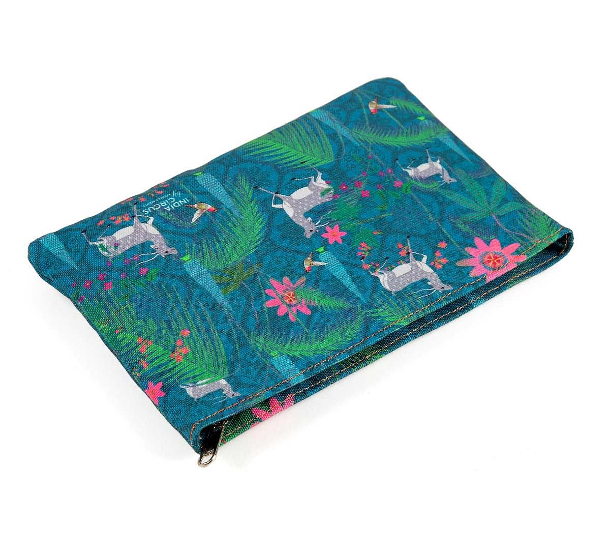 India Circus Teal Forest Fetish Utility Pouch