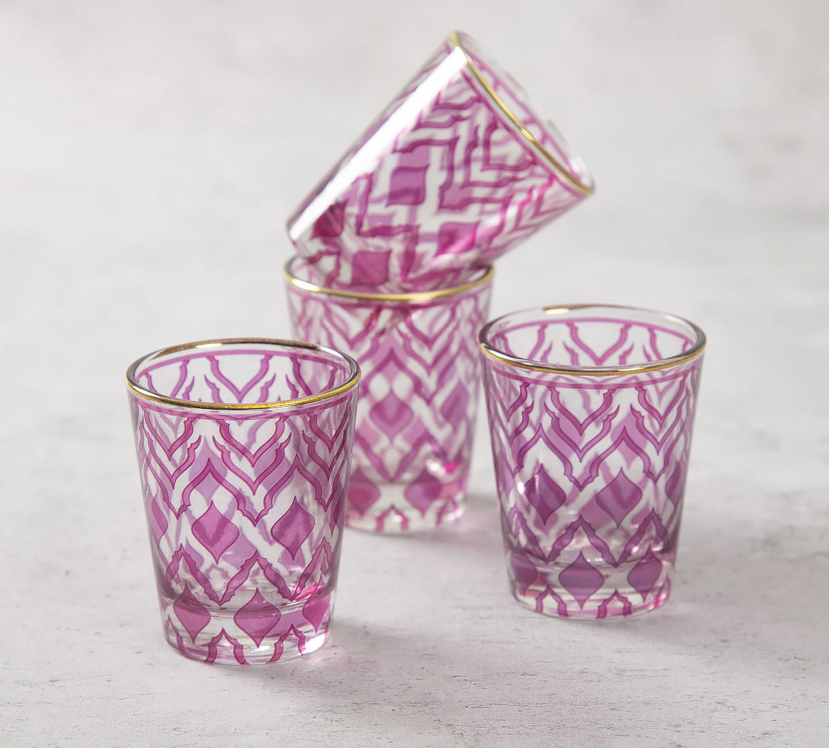 India Circus The Morning Glory Shot Glass (Set of 4)