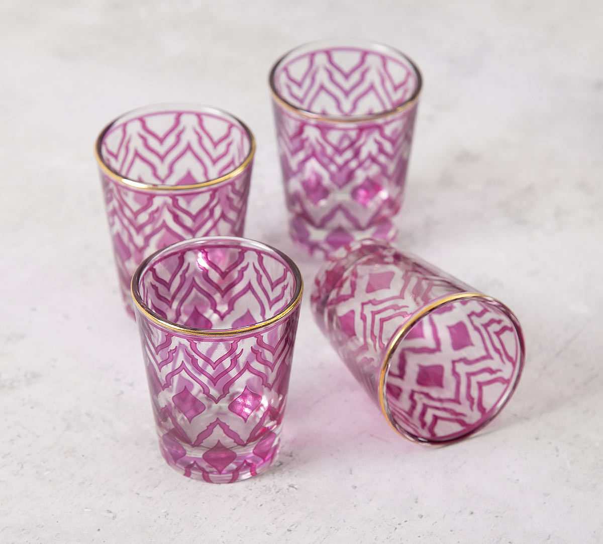 India Circus The Morning Glory Shot Glass (Set of 4)