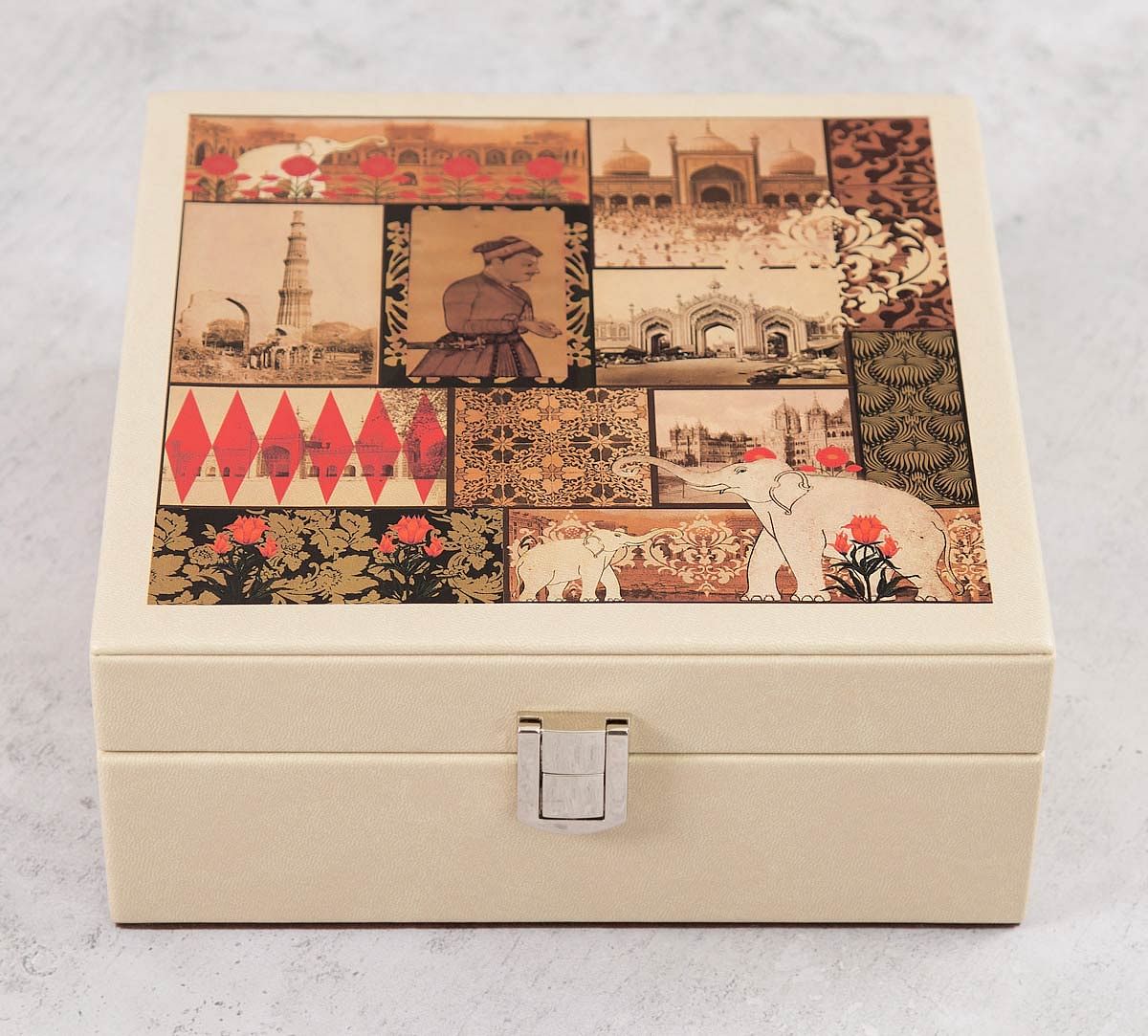 India Circus The Mughal Era Leather Jewellery Box