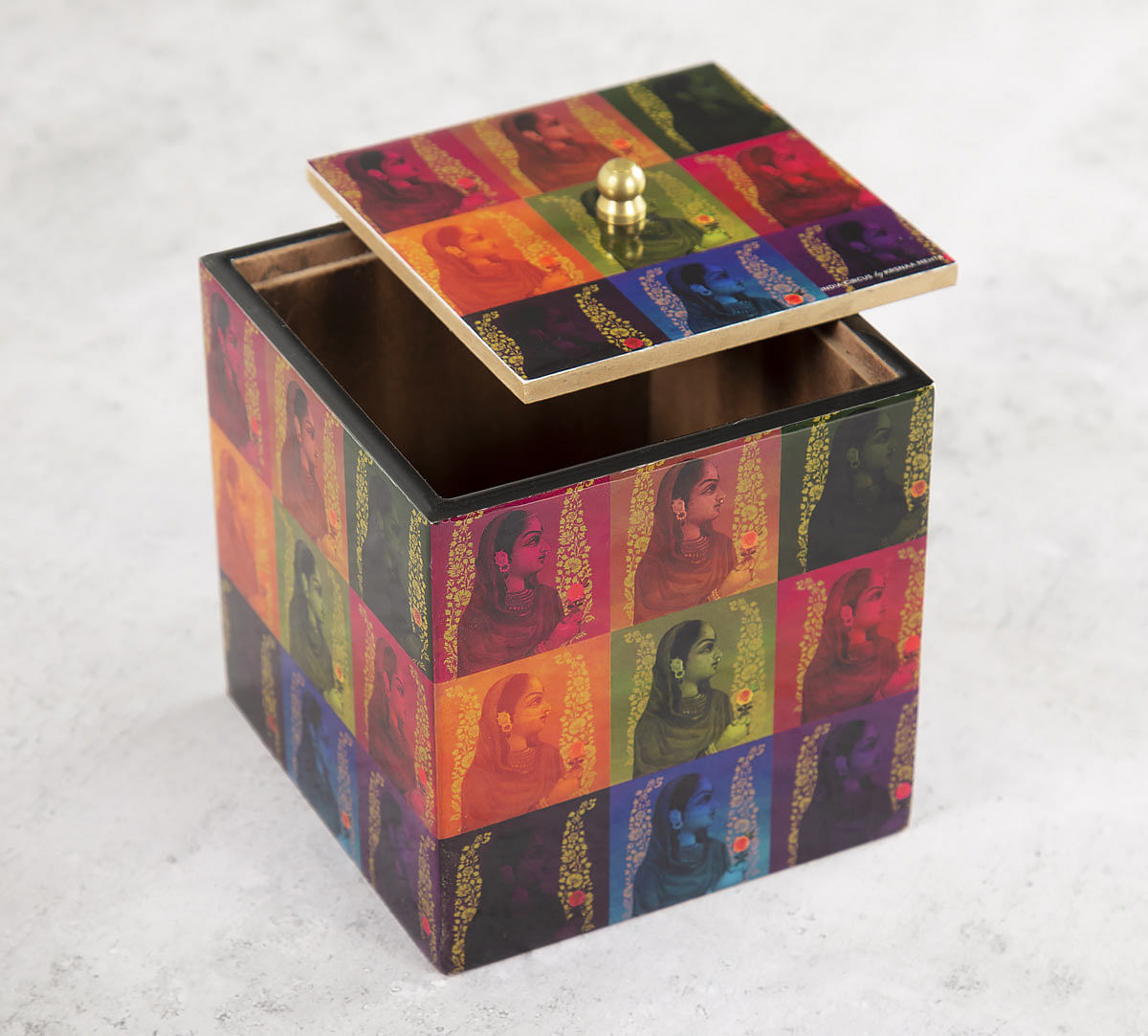 India Circus Tinted Queen Square Storage Box