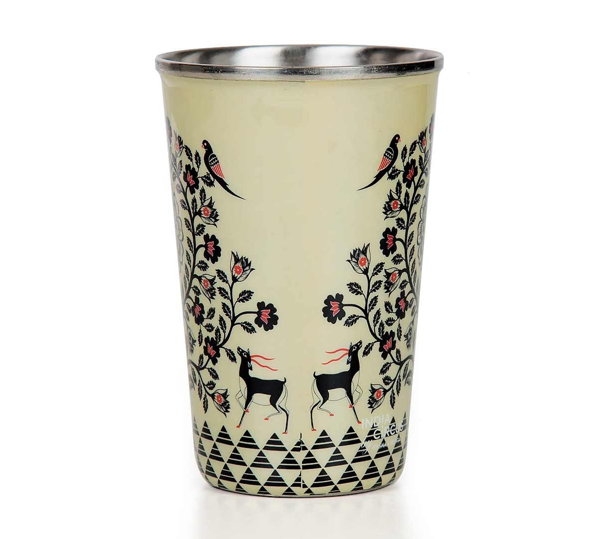 India Circus Tree of Twin Spirits Steel Tumbler Set of 2