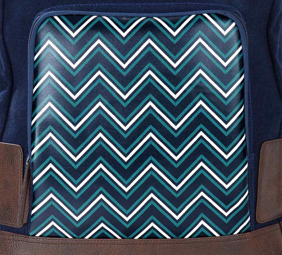 India Circus Trichrome Chevron Denim Backpack