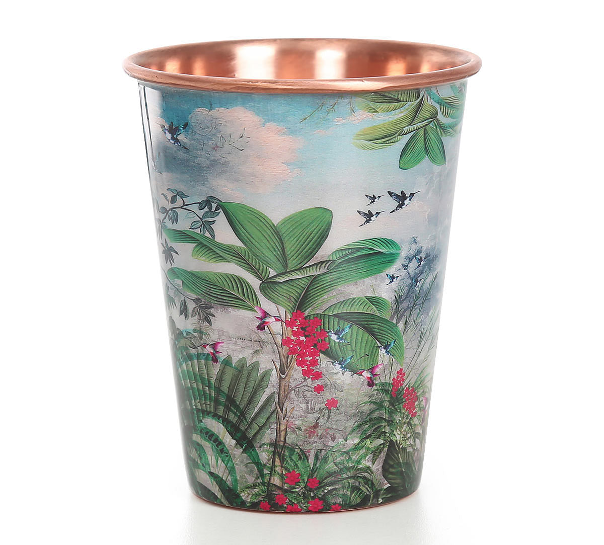 India Circus Tropical View Copper Tumbler