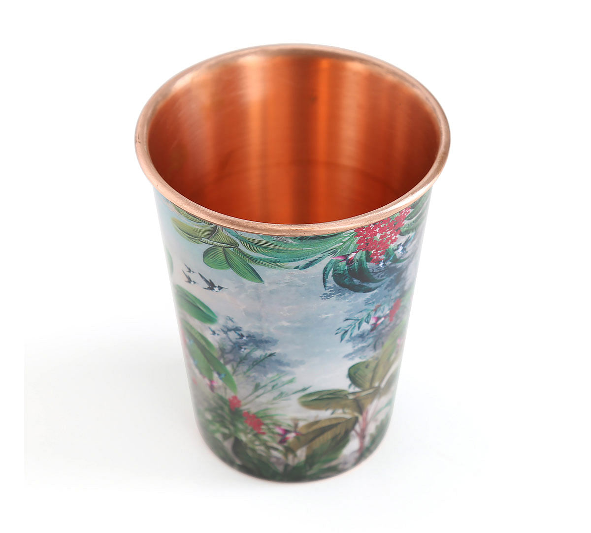 India Circus Tropical View Copper Tumbler