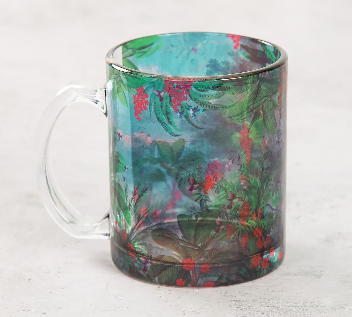 India Circus Tropical View Glass Mug