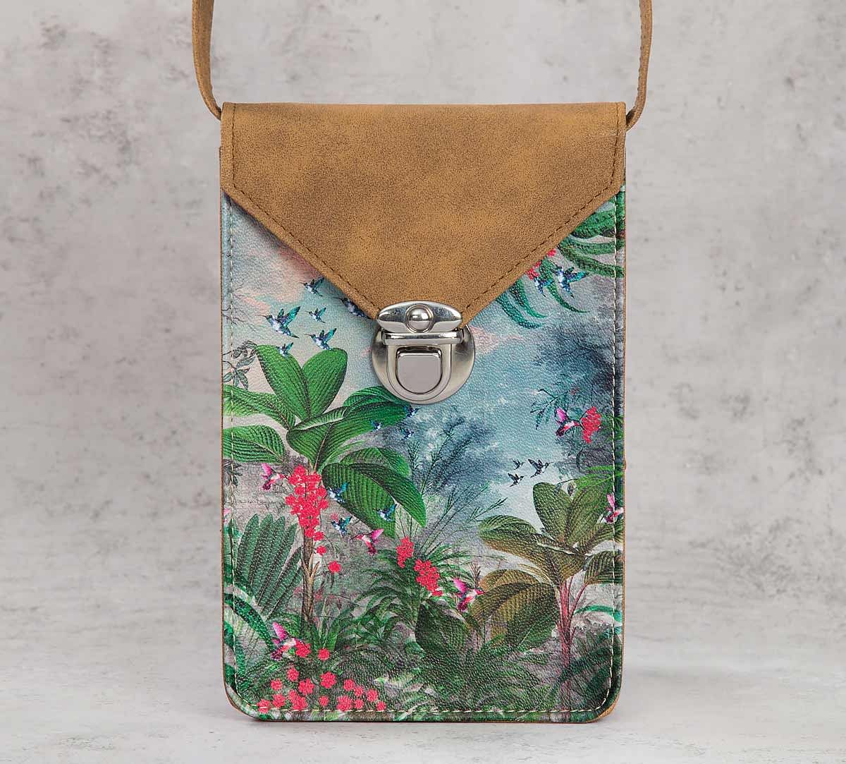 India Circus Tropical View Mobile Sling Bag