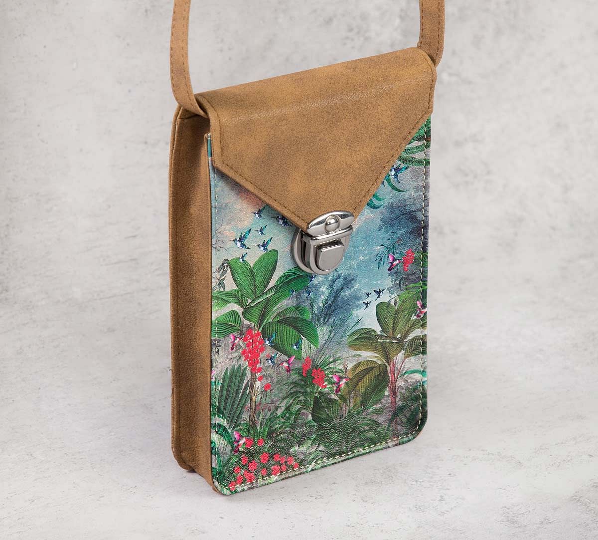 India Circus Tropical View Mobile Sling Bag