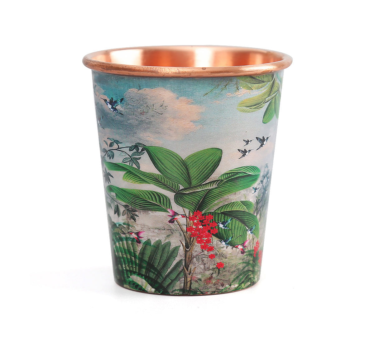 India Circus Tropical View Small Copper Tumbler