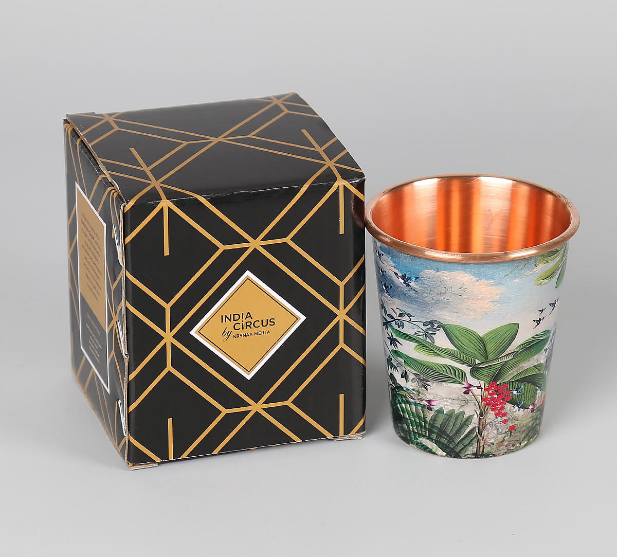 India Circus Tropical View Small Copper Tumbler