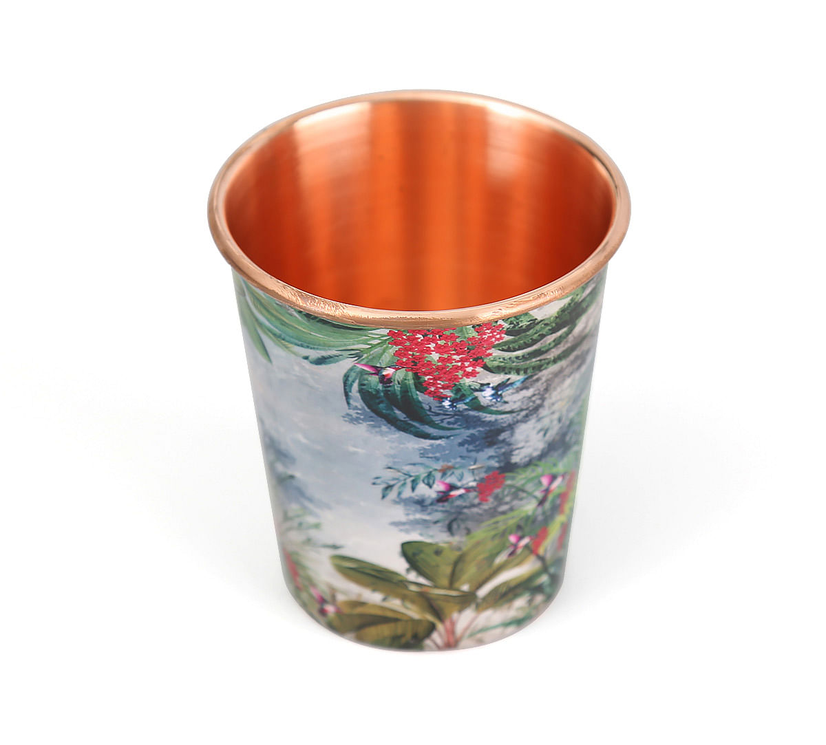 India Circus Tropical View Small Copper Tumbler