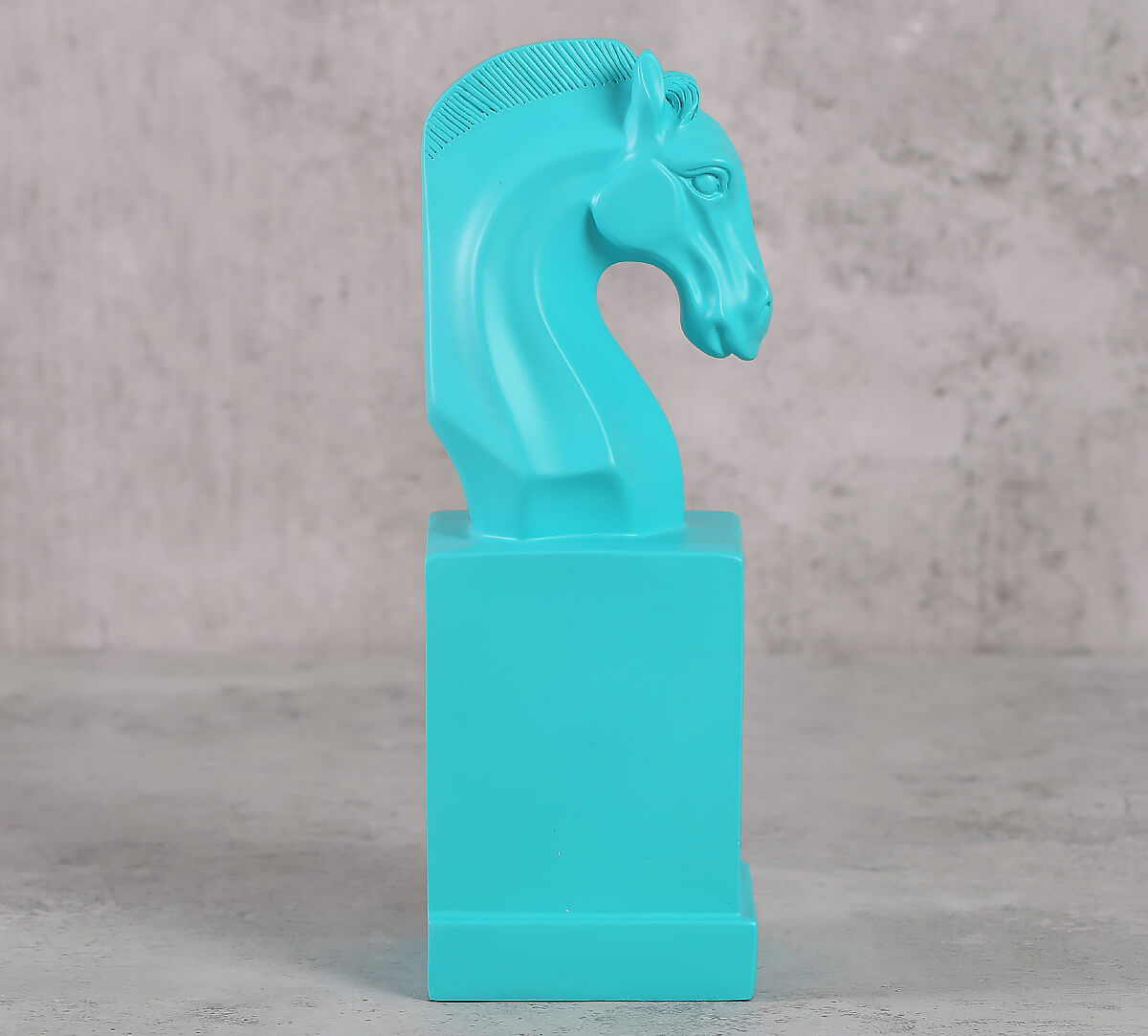 India Circus Turquoise Horse Head Figurine