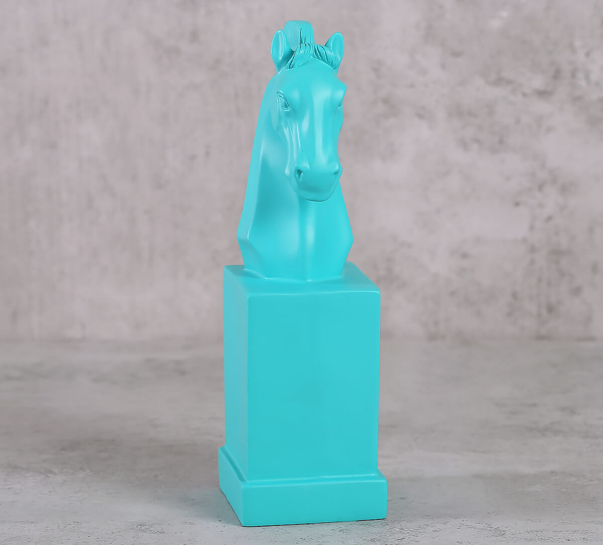 India Circus Turquoise Horse Head Figurine