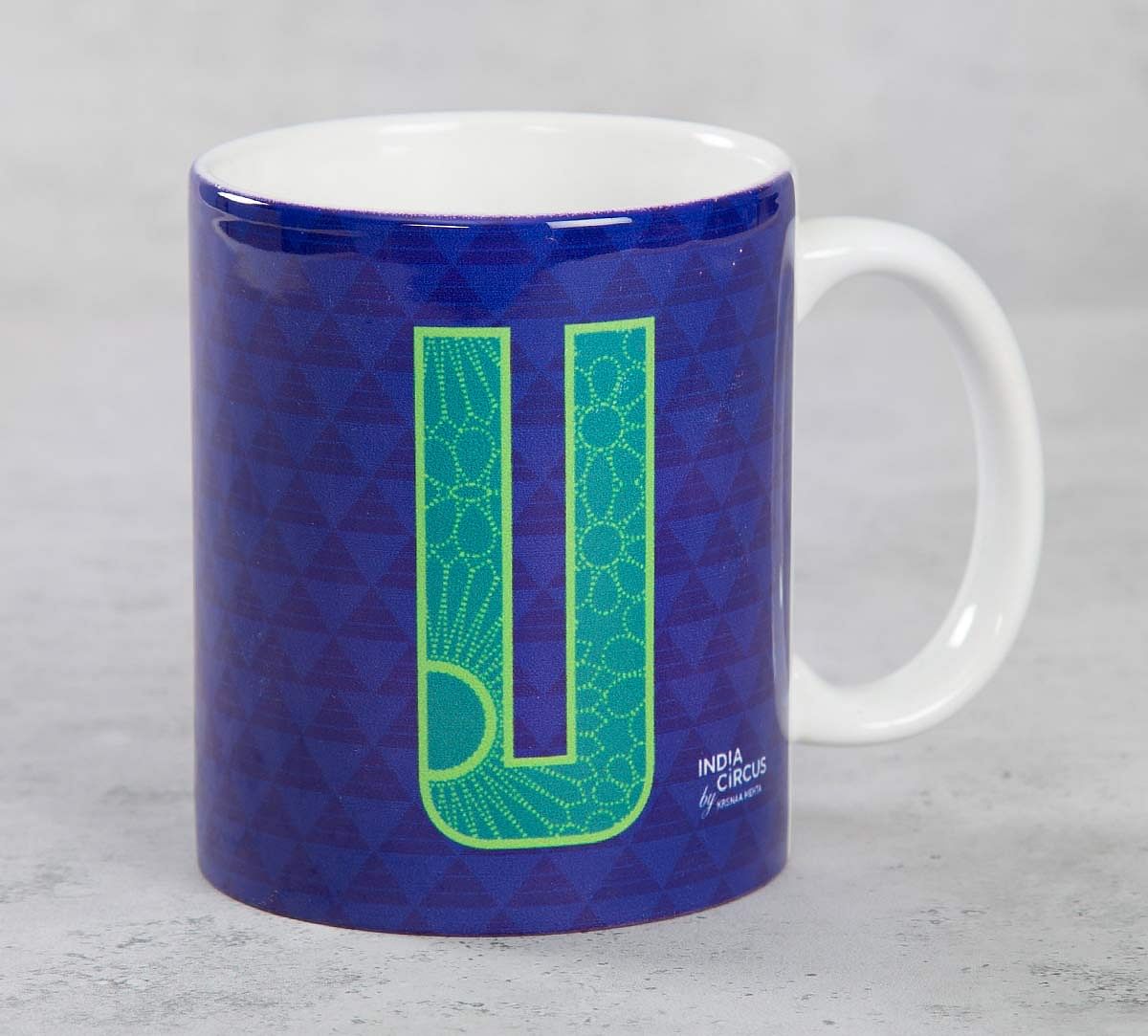 India Circus Upbeat Alphabet U Mug