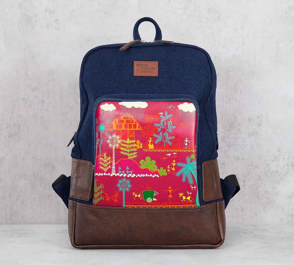 India Circus Village Reverie Denim Backpack