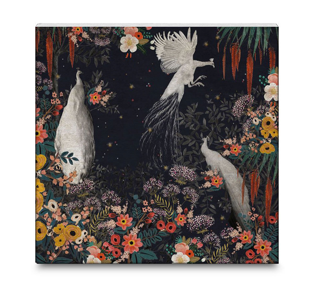 India Circus Vintage Spring 16x16 and 24x24 Canvas Wall Art