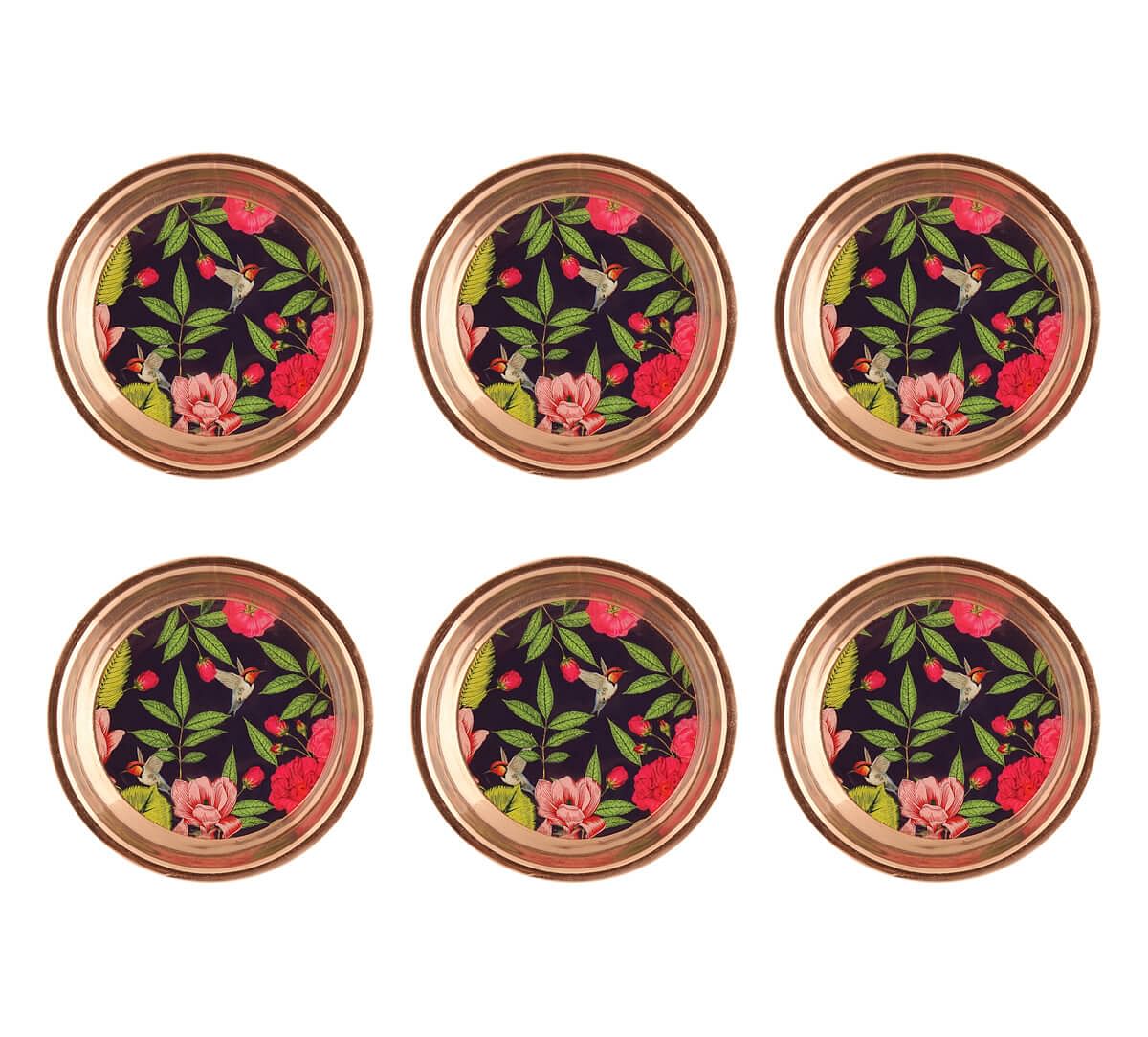 India Circus Warbled Verdure Coaster Set of 6