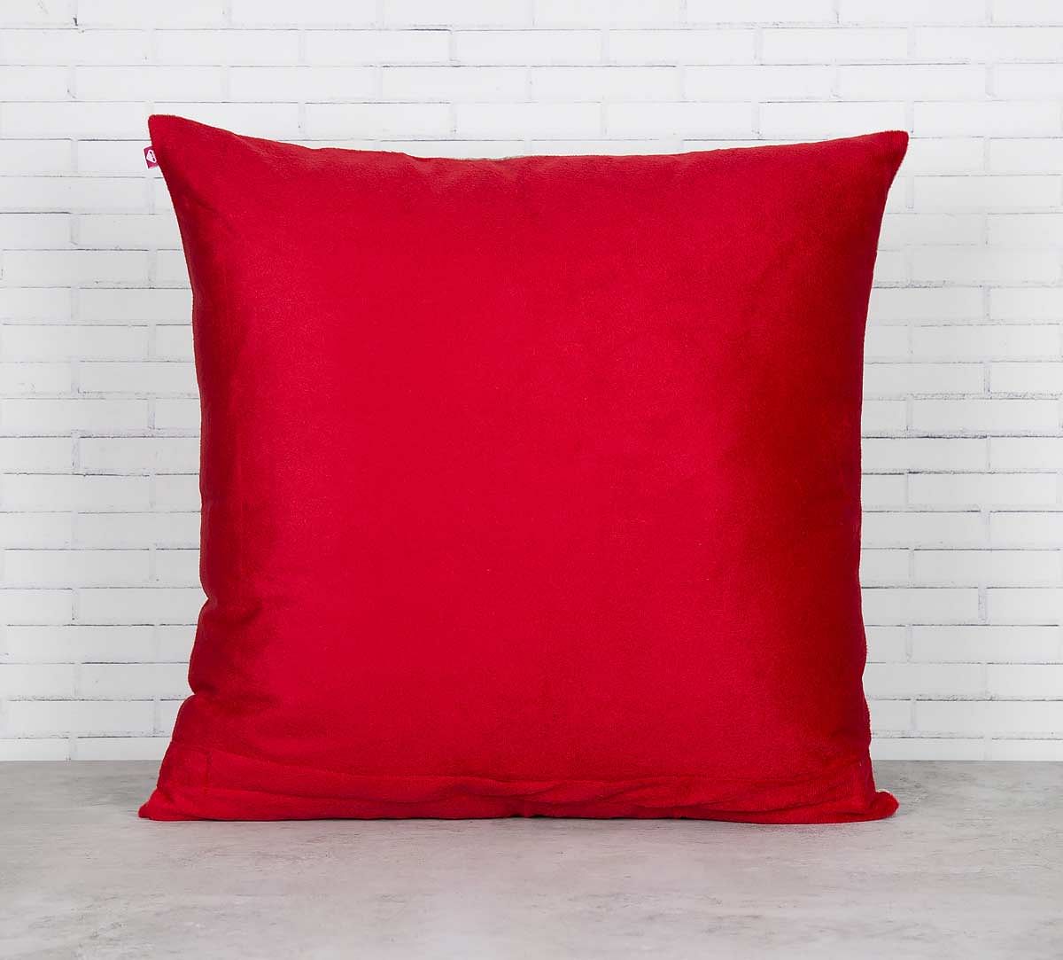 India Circus Waves of Blossom Blended Velvet Cushion Cover