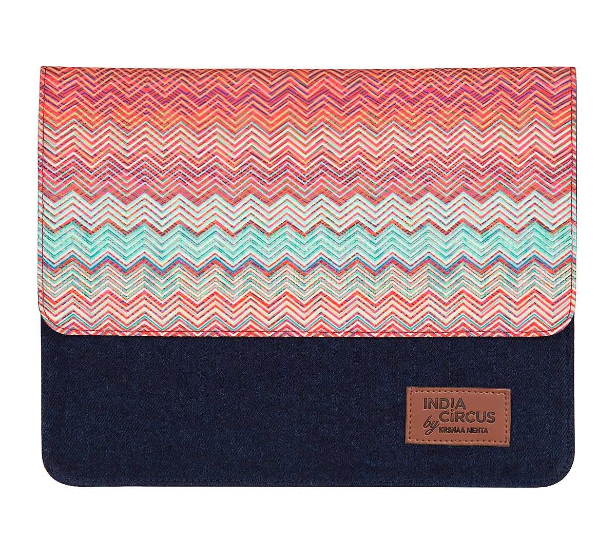 India Circus Waves of Chevron Denim iPad Sleeve