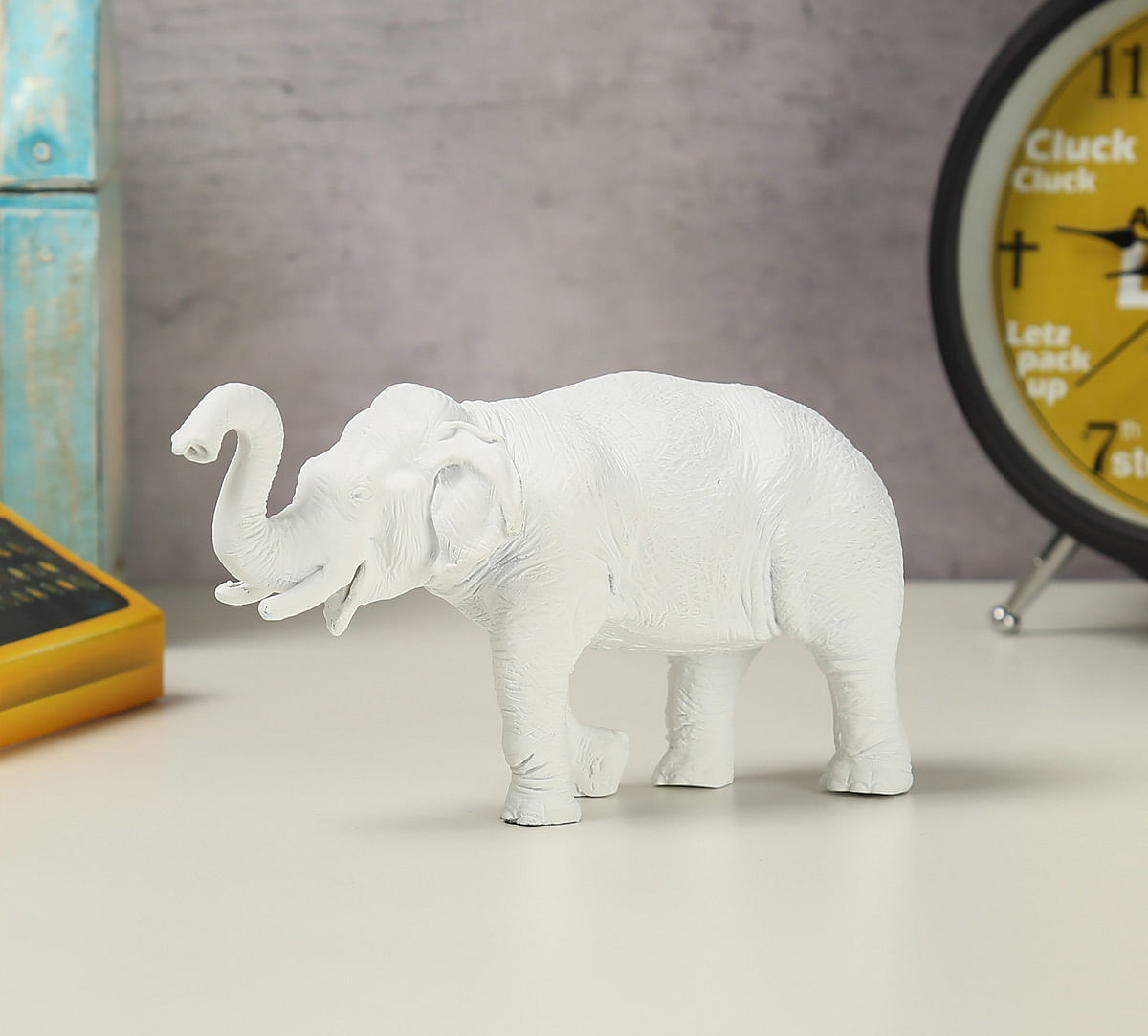 India Circus White Baby Tusker Figurine