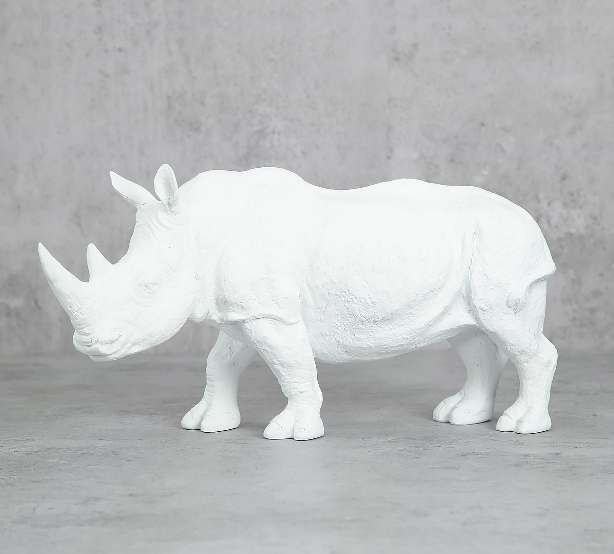 India Circus White Rhino Calf Figurine