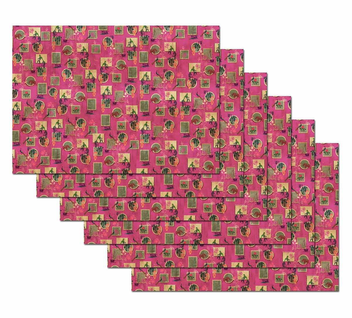 India Circus Wildlife Stamps Gift Wrapping Paper