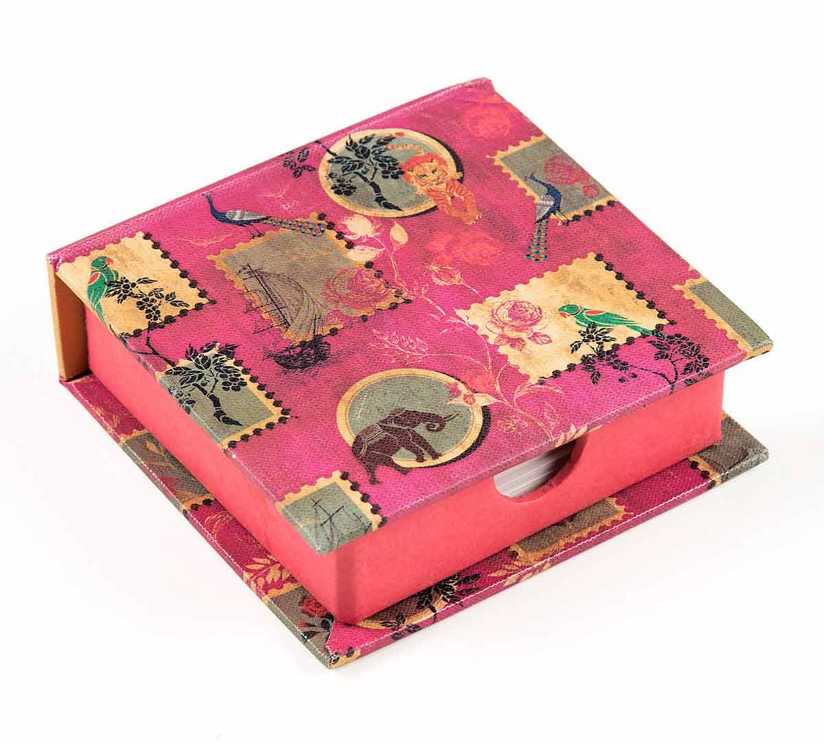 India Circus Wildlife Stamps Memo Pad Box