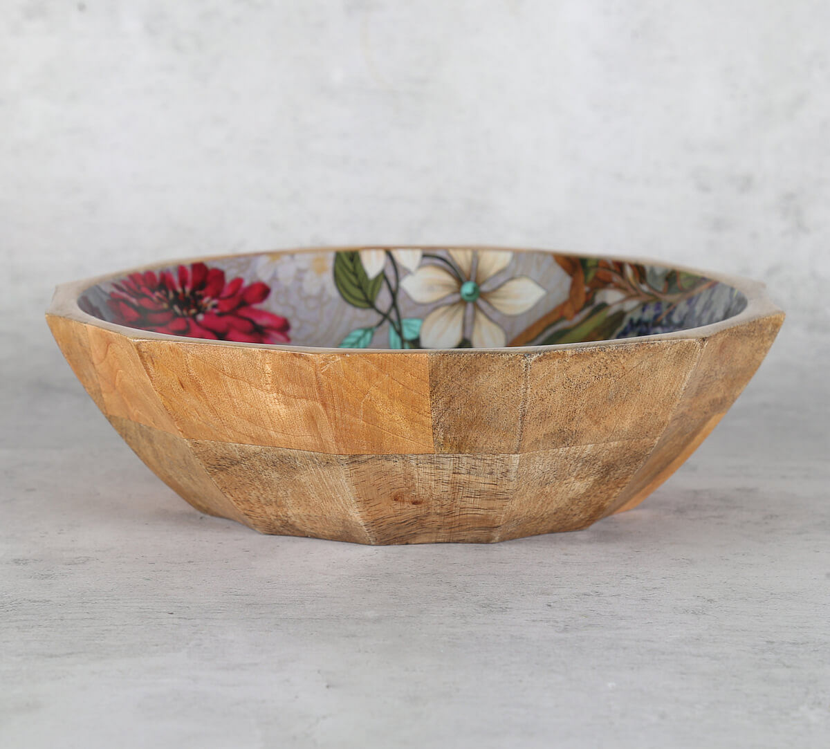 India Cricus by Krsnaa Mehta March Of The Blossoms Big Wooden Bowl