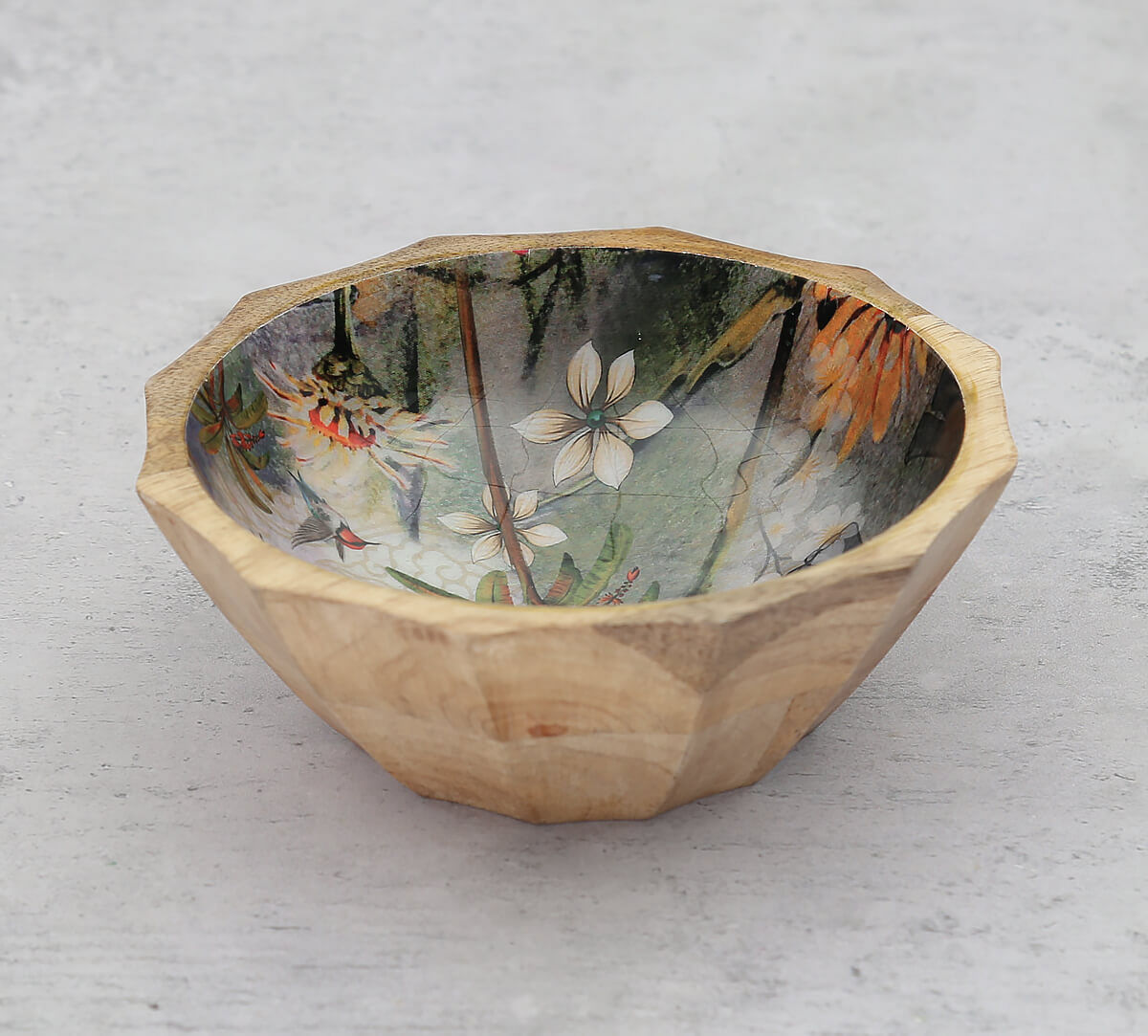 India Cricus by Krsnaa Mehta March Of The Blossoms Small Wooden Bowl