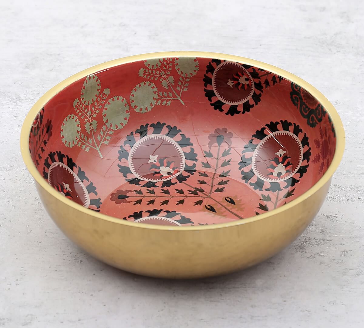 India Circus by Krsnaa Mehta Raceme Rosettes Steel Bowl