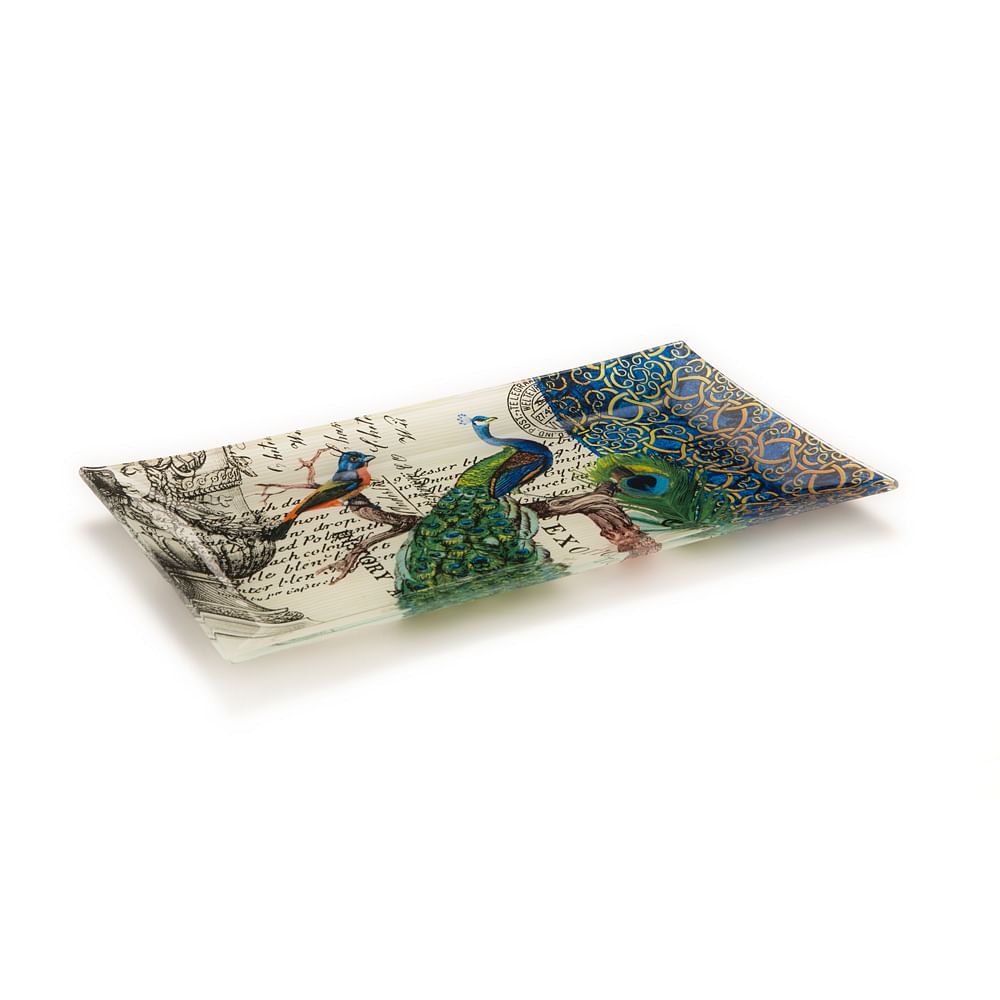Kuheli Paradise Of Peacocks Decorative Platter