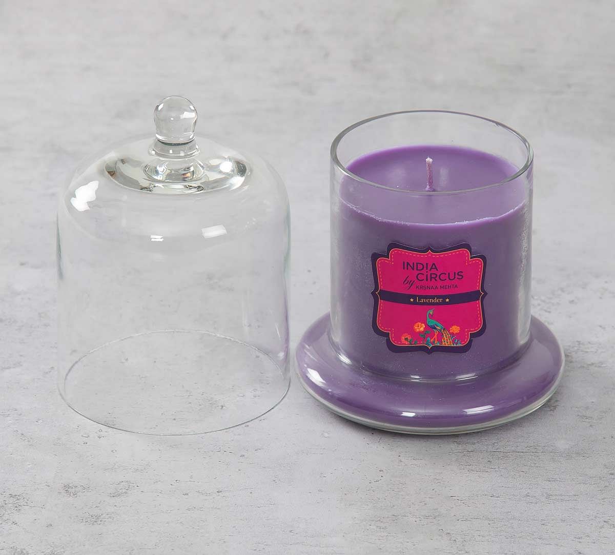 India Circus Lavender Glass Jar Scented Candle