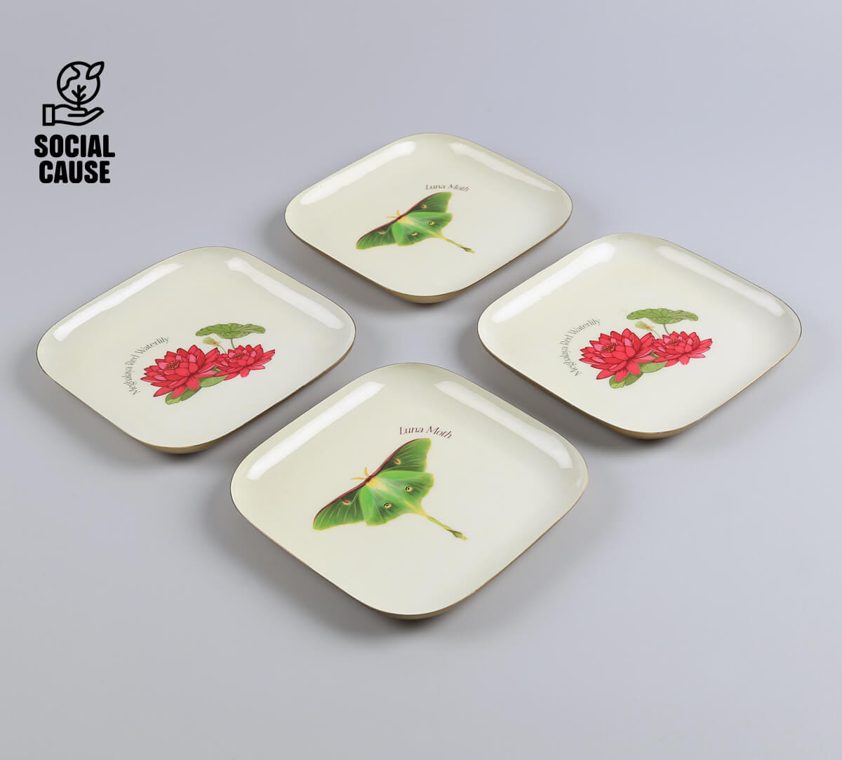 NGCPR Collection - Meghalay & Moth Square Platter Set