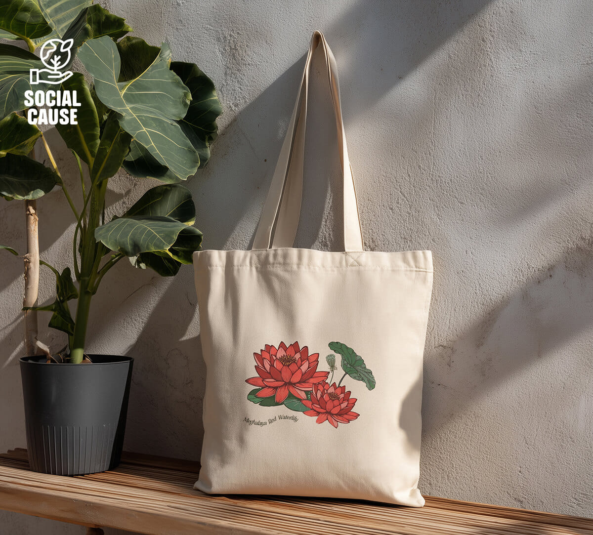 NGCPR Collection-Meghalaya Water Lily Jhola Bag