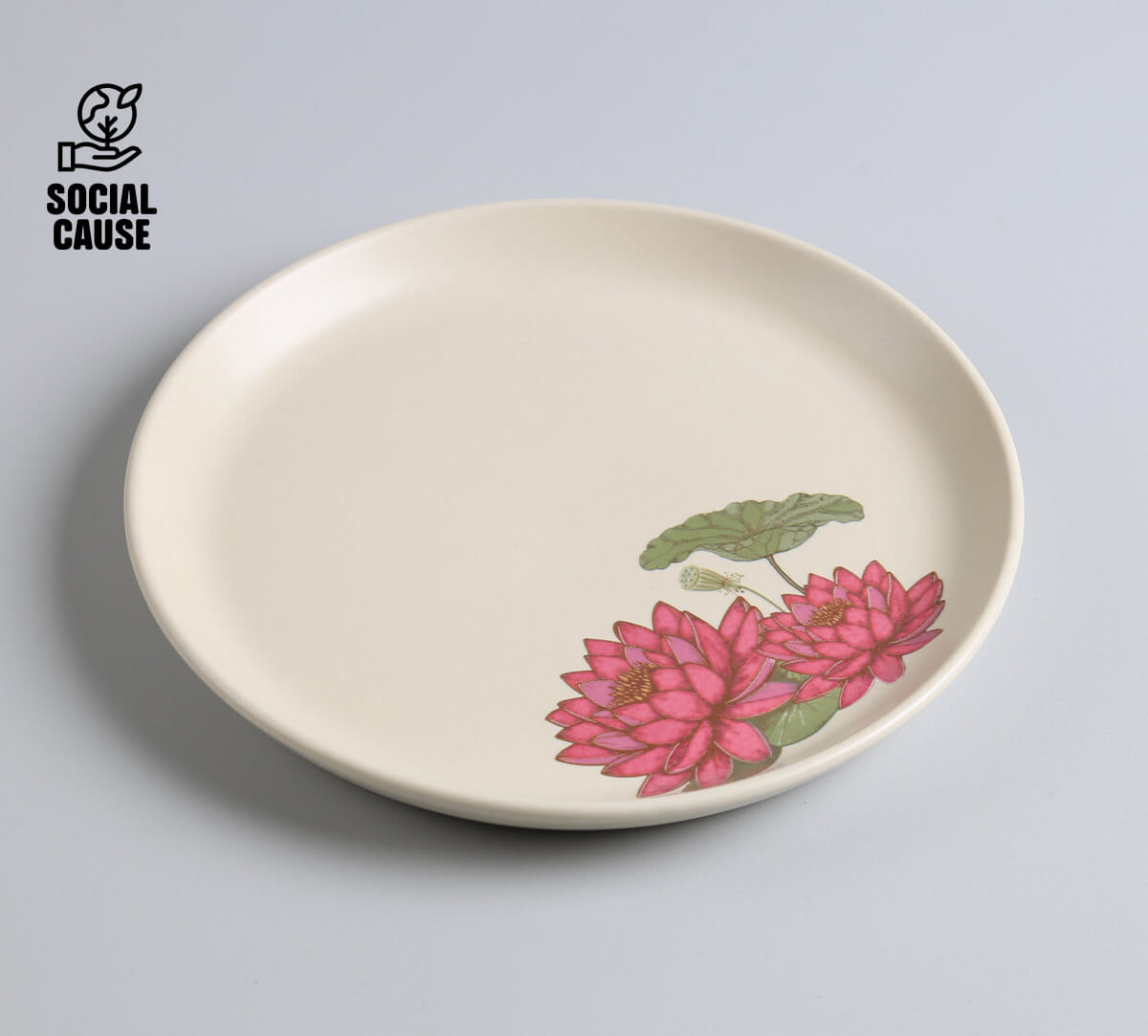 NGCPR Collection - Meghalaya Water Lily Stoneware Snack Plate