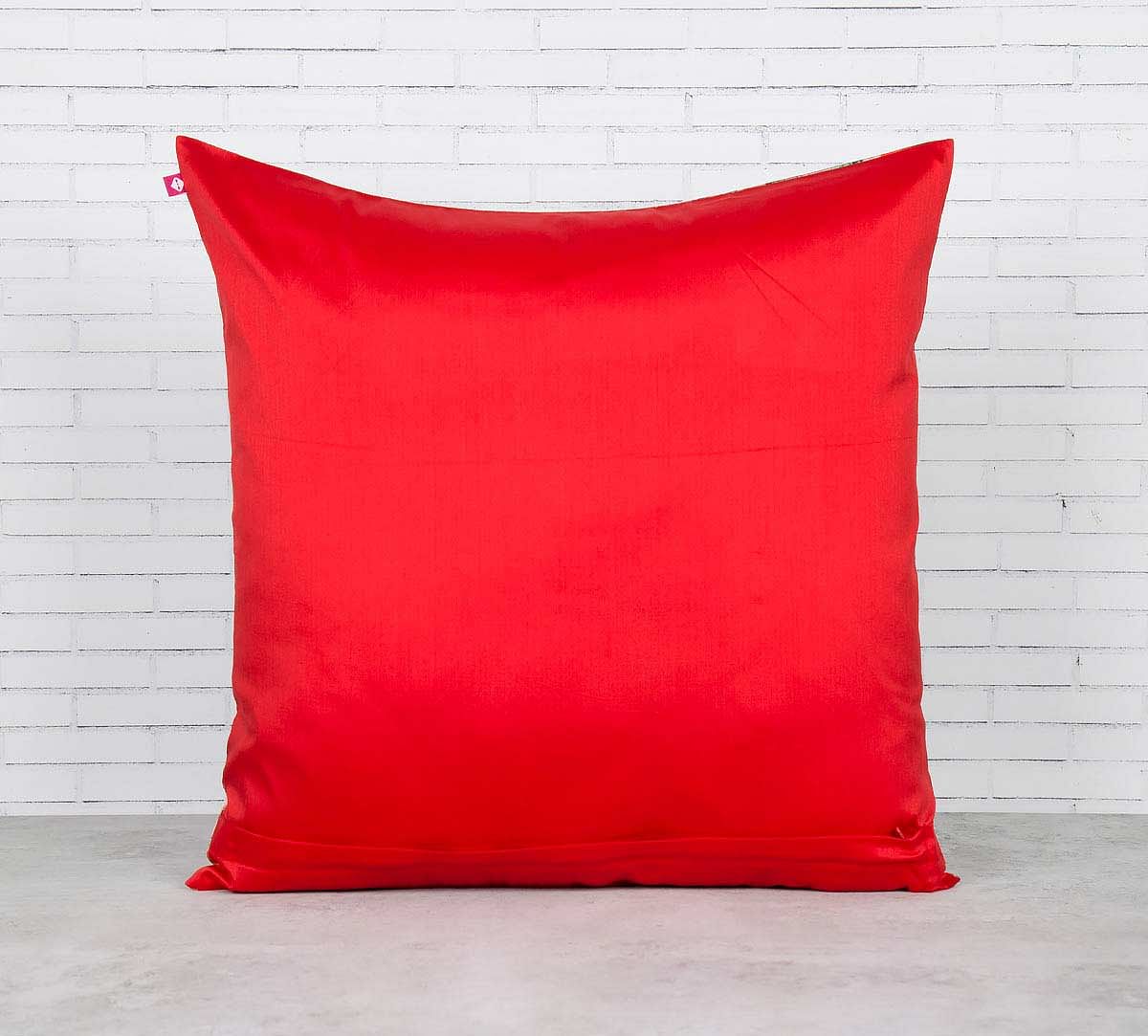 India Circus Passerines Palatial Paradise Blended Taf Silk Cushion Cover