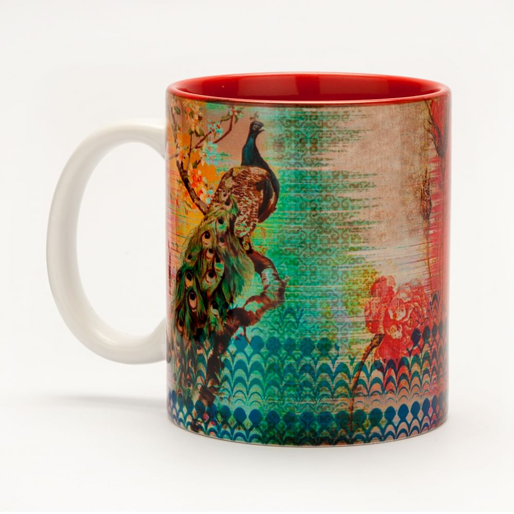 Peacock Flower Mug