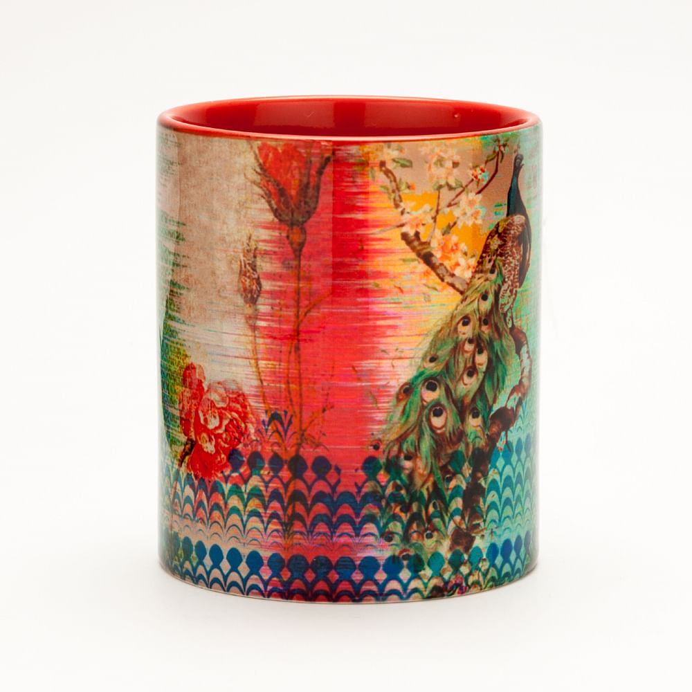 Peacock Flower Mug