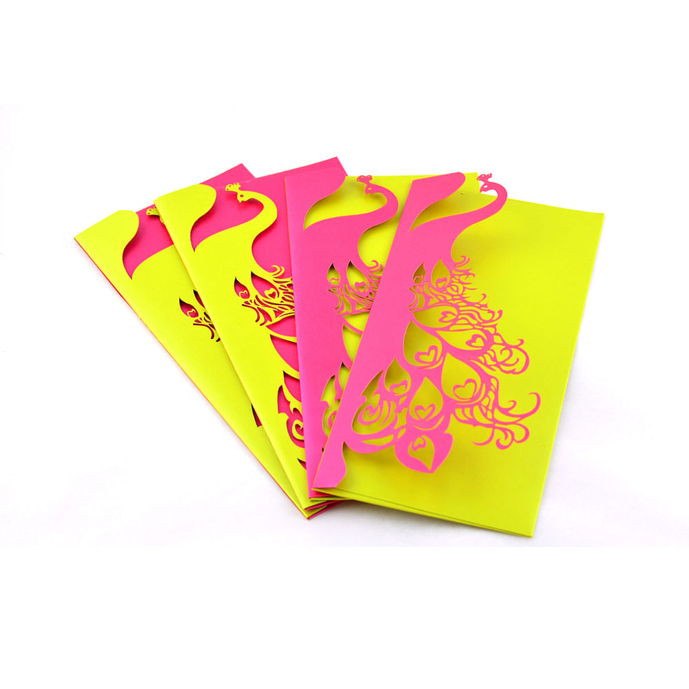 Peacock Love Envelope (Set of 4)