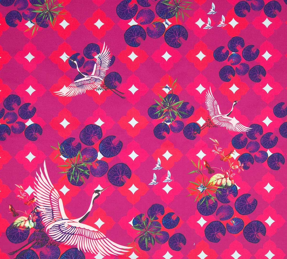 India Circus by Krsnaa Mehta Red Paradise Fabric