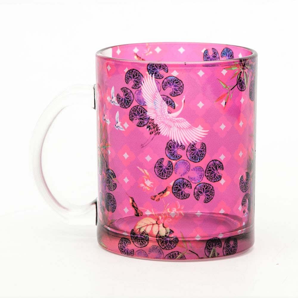 Red Paradise Glass Mug